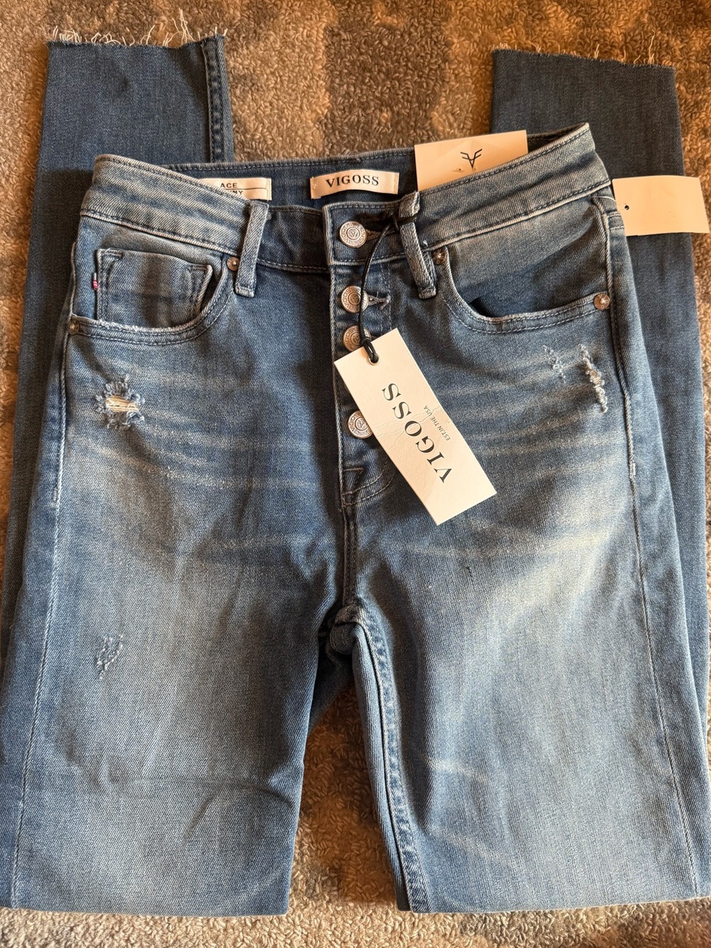 Vigoss Women's Light Blue Skinny Jeans with Stretch